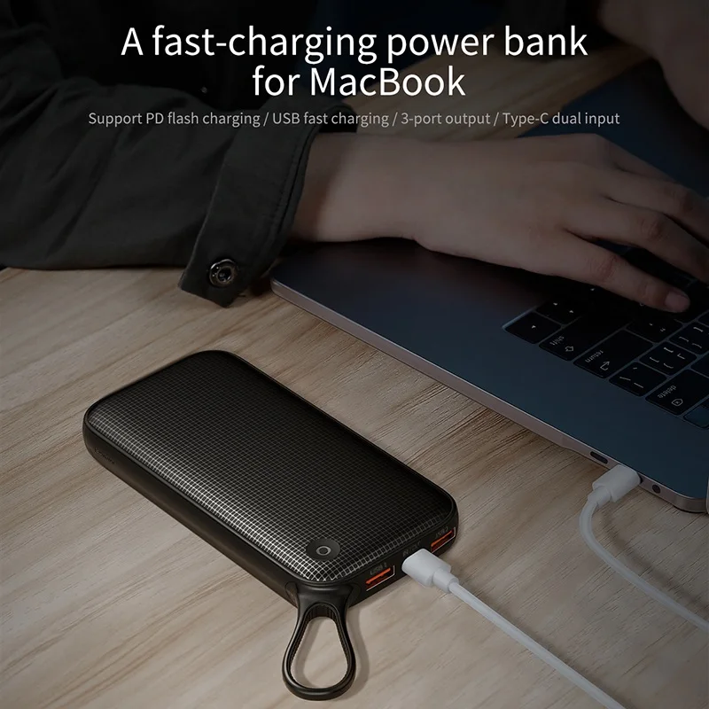 Baseus 20000 мАч Зарядное устройство для iPhone Xs Max XR 8 7 samsung S9 USB PD Быстрая зарядка +