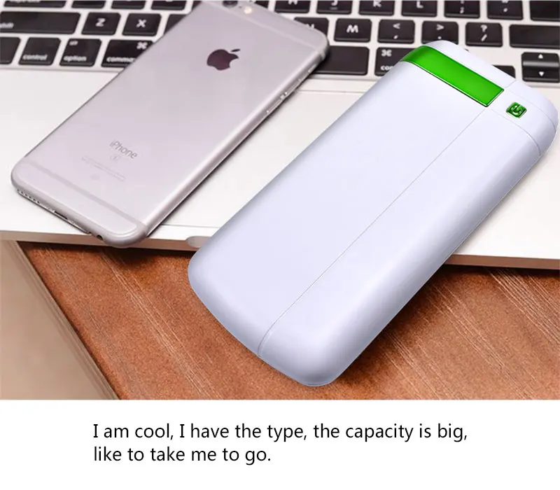 Green Внешний аккумулятор 30000 мА/ч, универсальный внешний аккумулятор 3USB для телефонов, тройной внешний аккумулятор USB, светодиодный дисплей с настольными портами - Color: Green
