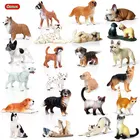Фигурки Oenux из натуральных мини-животных, модель собаки, имитация фермы, животных, кошки, мопса, бульдога, ПВХ, образовательные фигурки, игрушки, подарок для детей