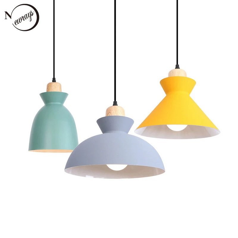 

Modern cottage Nordic pendant light LED E27 Europe art deco hanging lamp for parlor loft kitchen bedroom cafe restaurant home