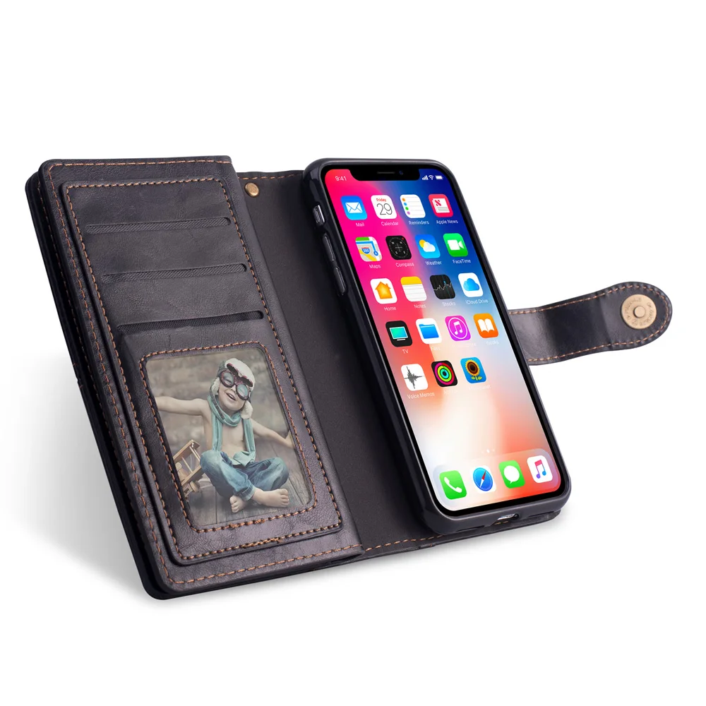 Чехол-кошелек с ремешком для телефона, чехол s для iPhone XR X XS Max, роскошный кожаный чехол для iPhone 7, 8, 6, 6S Plus, чехол из ТПУ