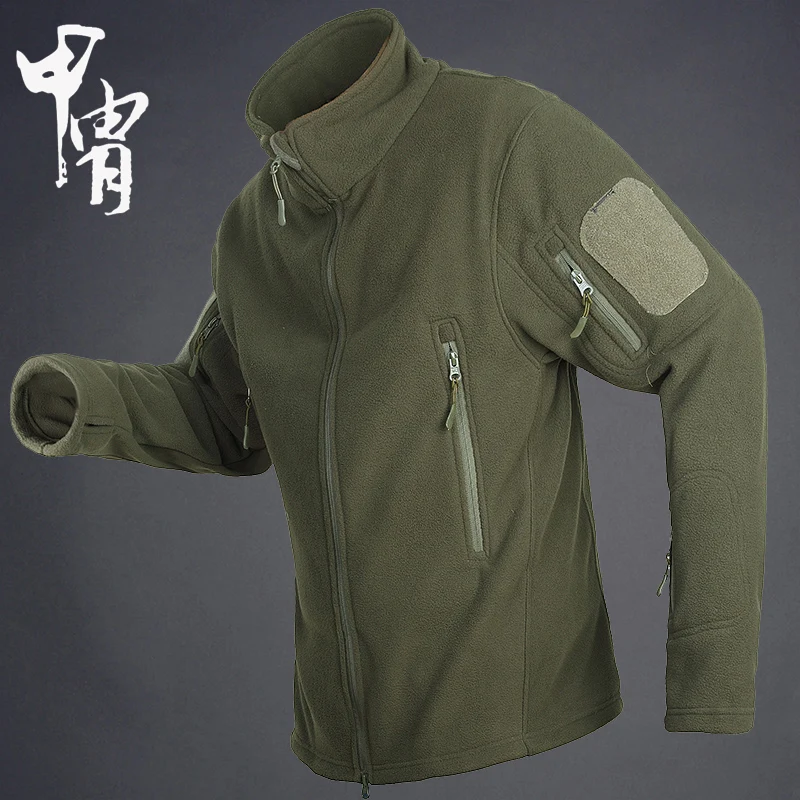 Зимние мужские Тактические Военные Поклонники флисовые теплые куртки