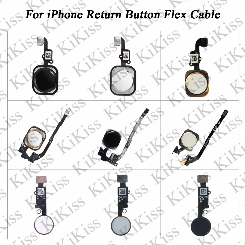 KiKiss Fingerprint Flex для iPhone 5S 6 6 Plus 6S 6S Plus домой Кнопка возврата кабель без сенсорного ID мобильного телефона запасные части