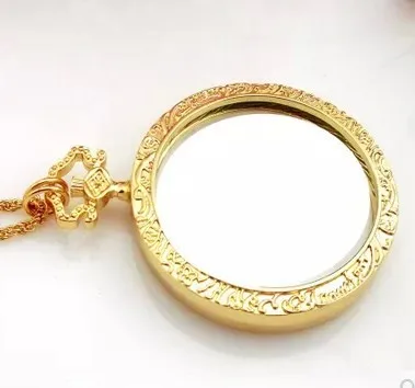 Розничная и Винтаж качество Золото Круглый Стекло Лупа Стекло ES Monocle DIY Швейные рукоделие