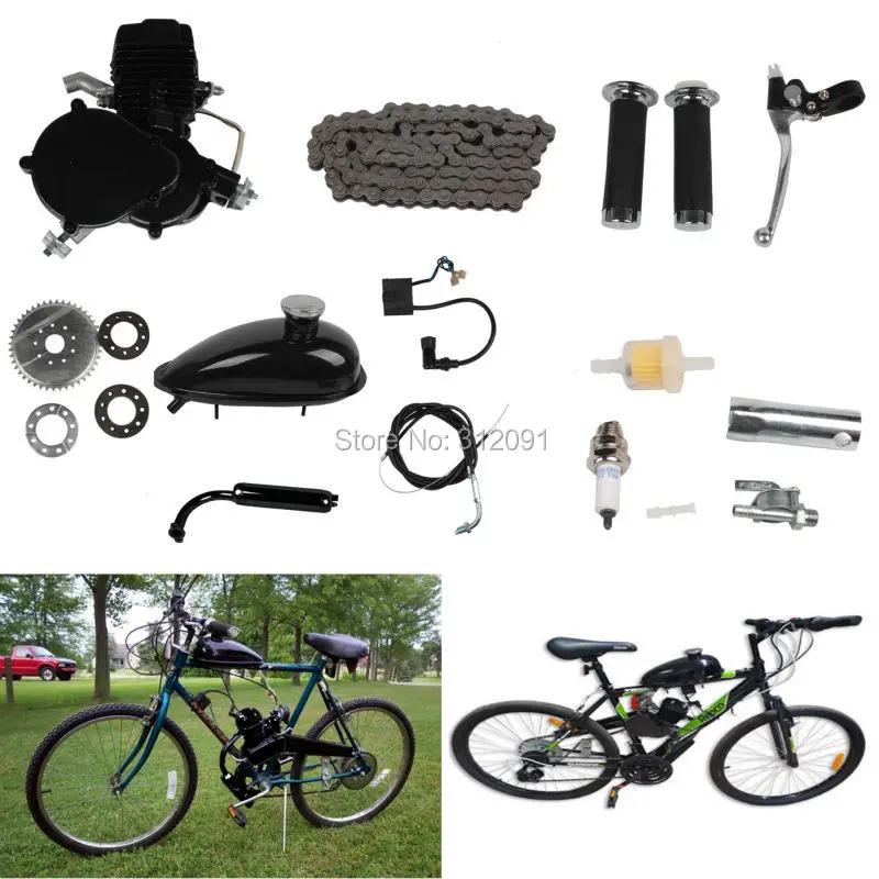 80cc 2-Stroke Motorised Motorized Bicycle Push Bike Motor Petrol Gas Engine Kit | Автомобили и мотоциклы