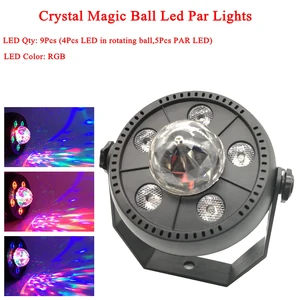 11 Вт RGB светодиодный хрустальный волшебный шар, светодиодный сценический светильник, DJ KTV диско лазерный светильник вечерние светильник s Звук ИК пульт дистанционного управления Рождественский проектор