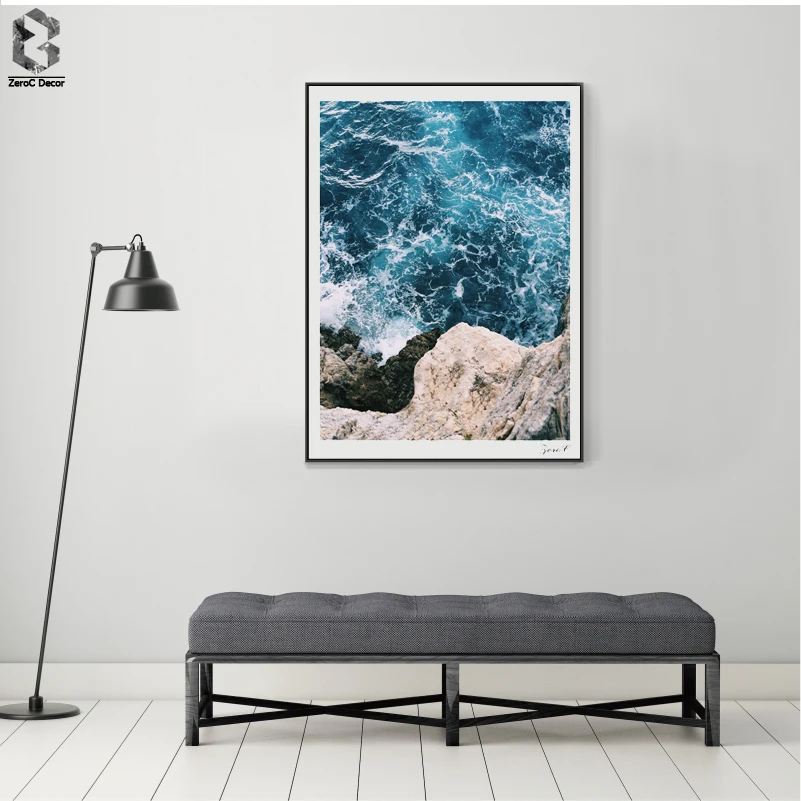Nordic Sea Posters and Prints Wall Art Canvas Painting Pictures For Living Room Scenery Home Decor | Дом и сад