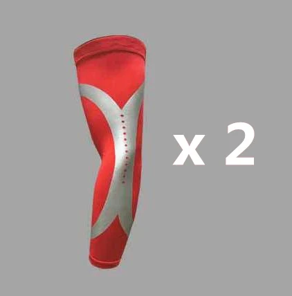 1 pair Red Компрессионная манжета на руку Спортивная безопасность Баскетбол Локоть Поддержка руки грелка волейбол локоть защита фитнес-защита крышка - Цвет: 1 pair Red