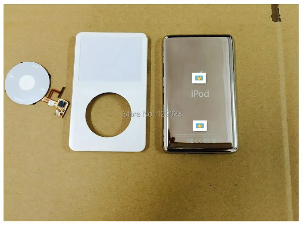 Ставку Классический 5-й gen iPod Video 30 ГБ Полный Случае Набор белый Передняя Крышка