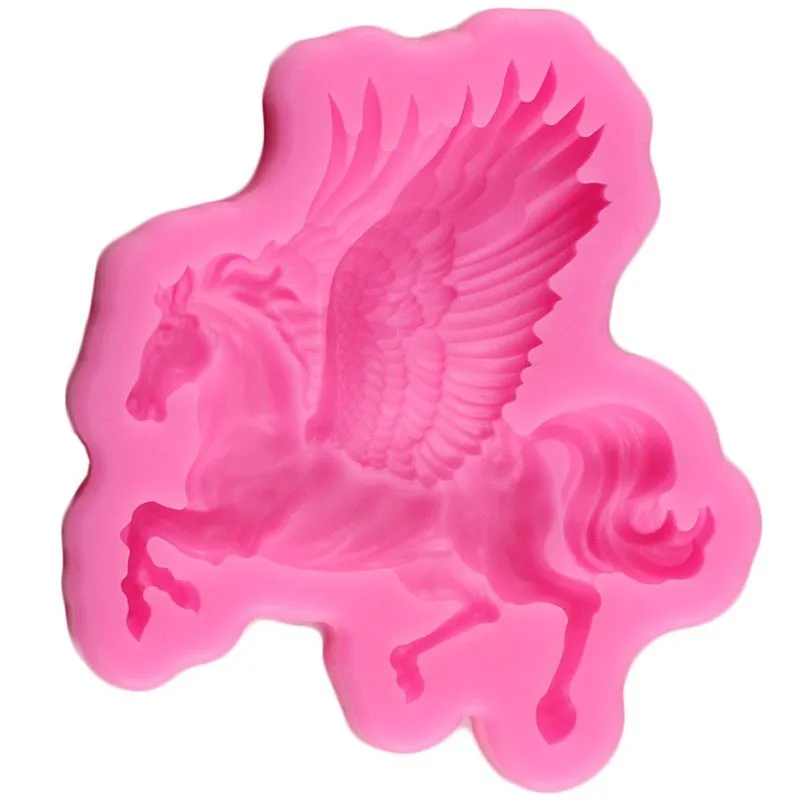 3D конский торт Силиконовая форма Pegasus инструменты для украшения тортов из