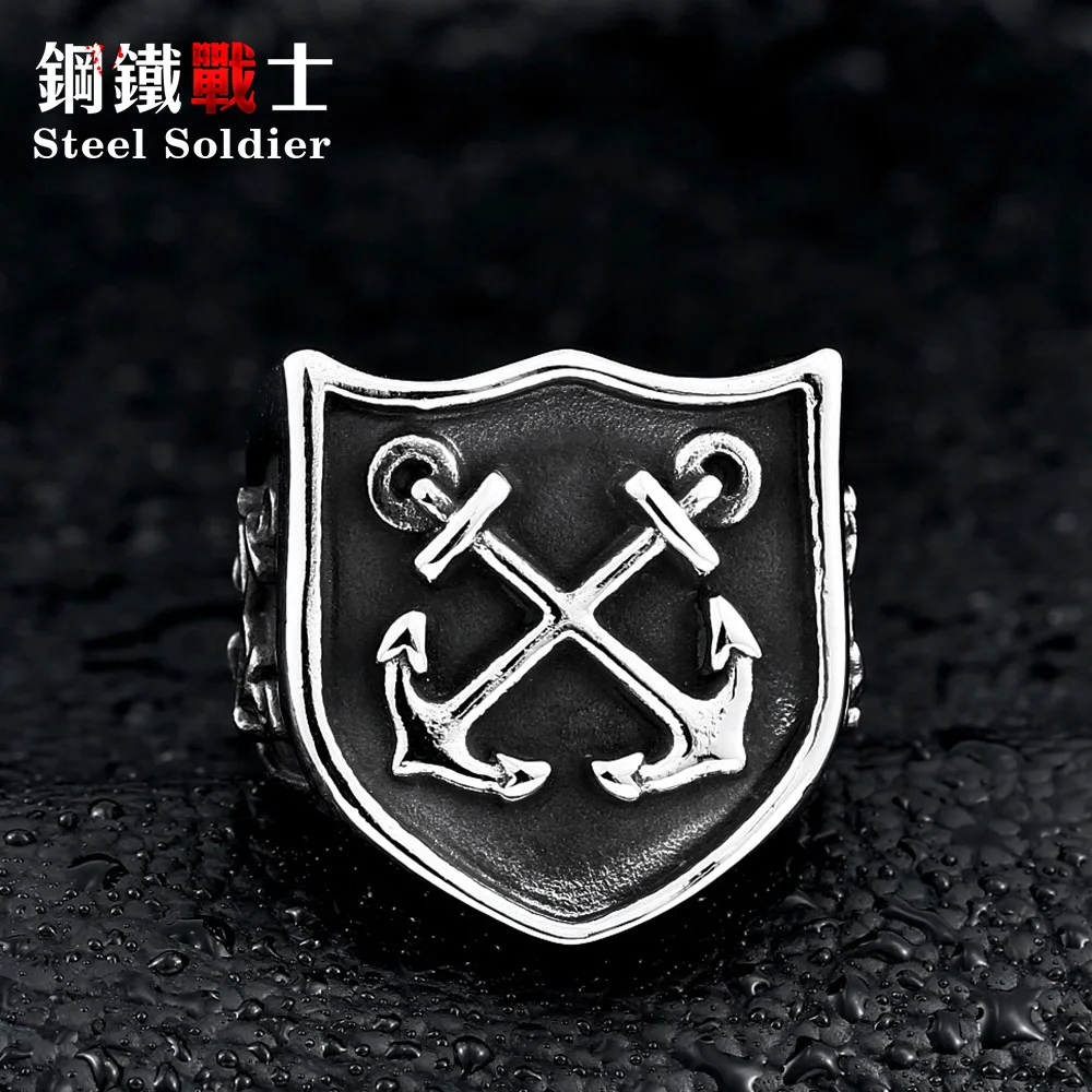 Стальной солдат Горячая продажа кольцо якоря из нержавеющей стали популярное
