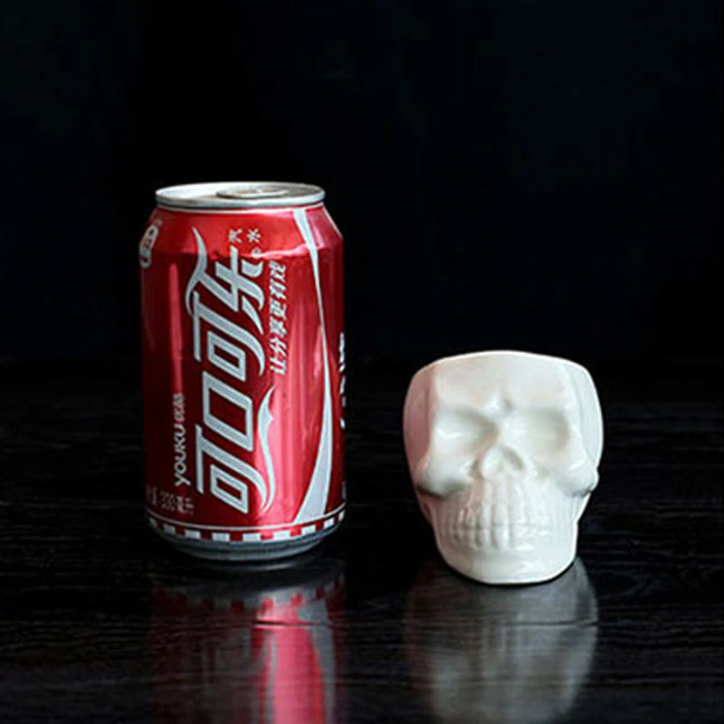 Креативный череп белые керамические цветочные горшки DIY Мини суккуленты