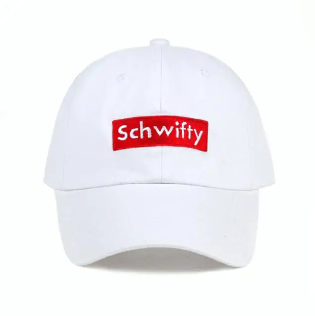 Хлопок Получить Schwifty Кепка Рик и Морти папа шляпа Schwifty бренд унисекс вышивка без Структура Бейсбол Кепки аниме Snapback - Цвет: Белый