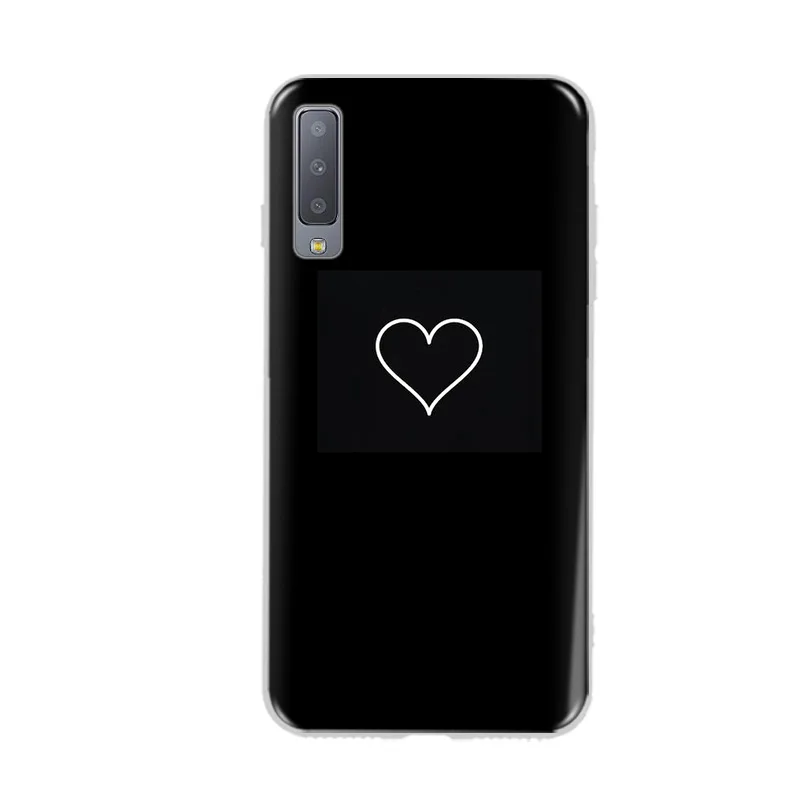 Чехол для Samsung A7 2018 чехол Silisone мягкий цветочный Galaxy с рисунком A750 |