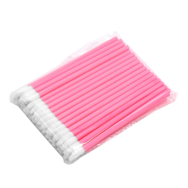 Pink Sinso 50 шт. одноразовые макияж кисть для губной помады палочка-аппликатор для блеска для макияжа Косметические кисточки инструменты Наборы для макияжа 9 Цвета - Handle Color: Pink