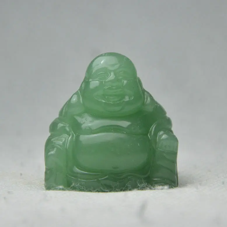 

1.5-inch high hand-carved natural Dongling jade Buddha ornaments