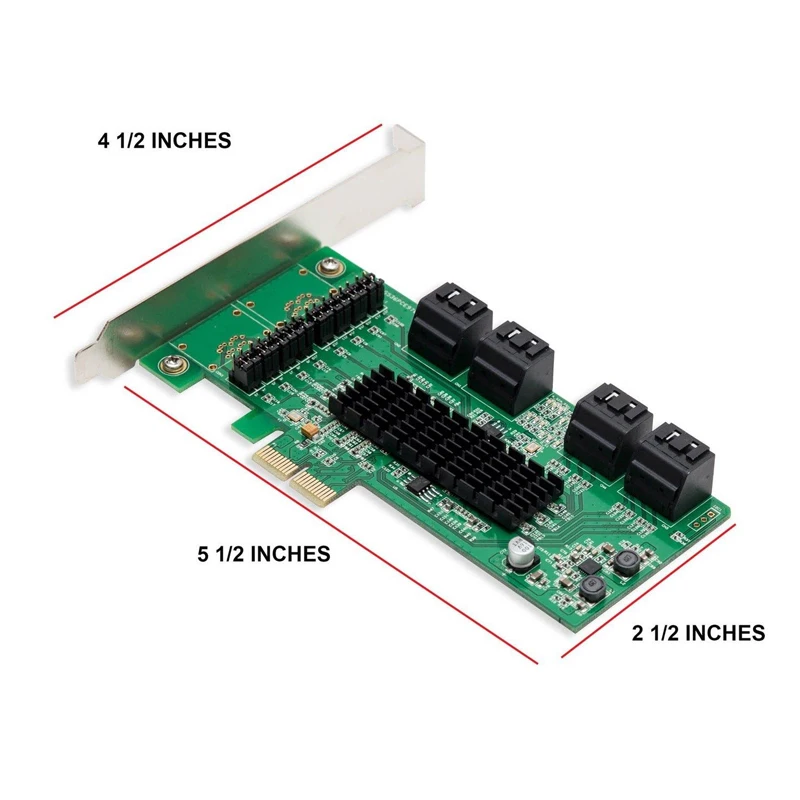 Плата контроллер H1111Z 8 портов PCIe 2 0x2 SATA 6 ГБ|Платы расширения| |