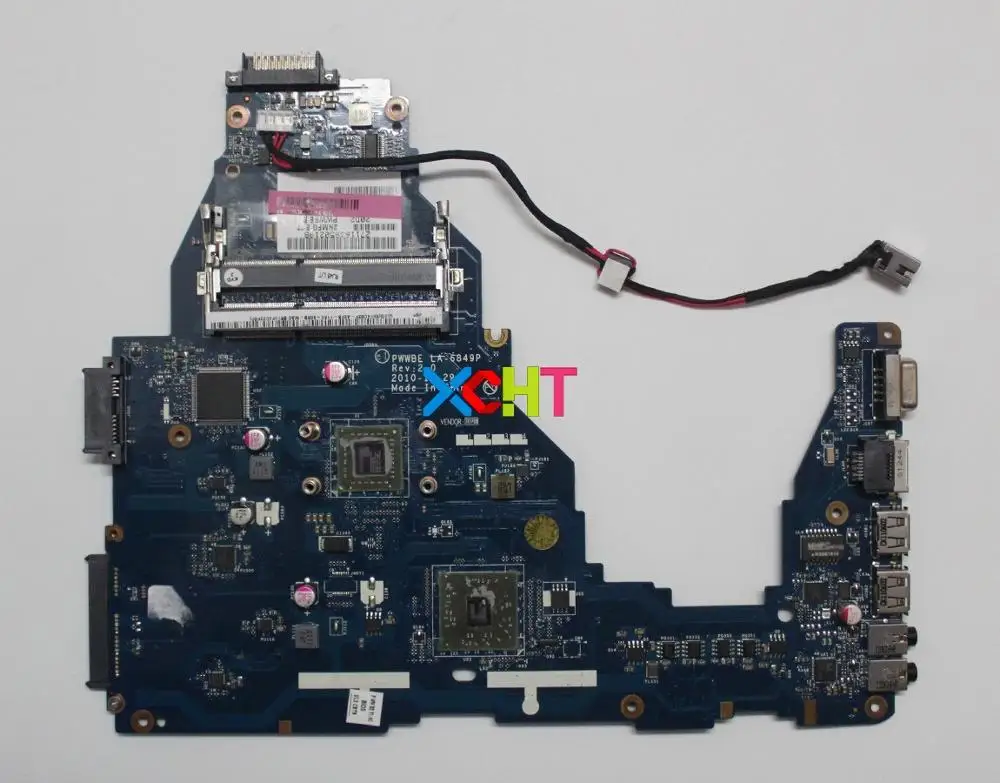 for Toshiba Satellite C660 C660D K000124420 LA-6849P w E-240 CPU Laptop Motherboard Mainboard Tested & Working Perfect