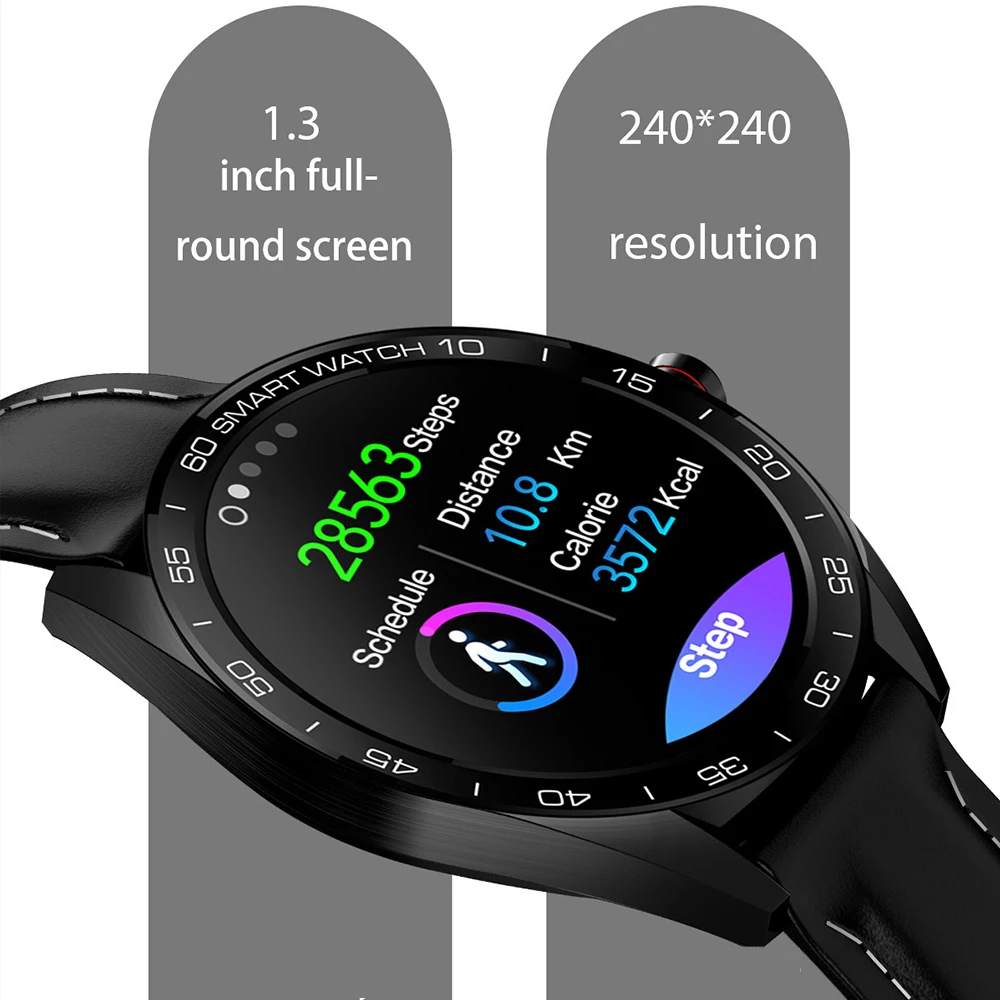 Новые смарт-часы Makibes K7, 1,3 дюйма, IP68, водонепроницаемые, Bluetooth, монитор сердечного ритма, фитнес-трекер, спортивные Смарт-часы для Android iOS