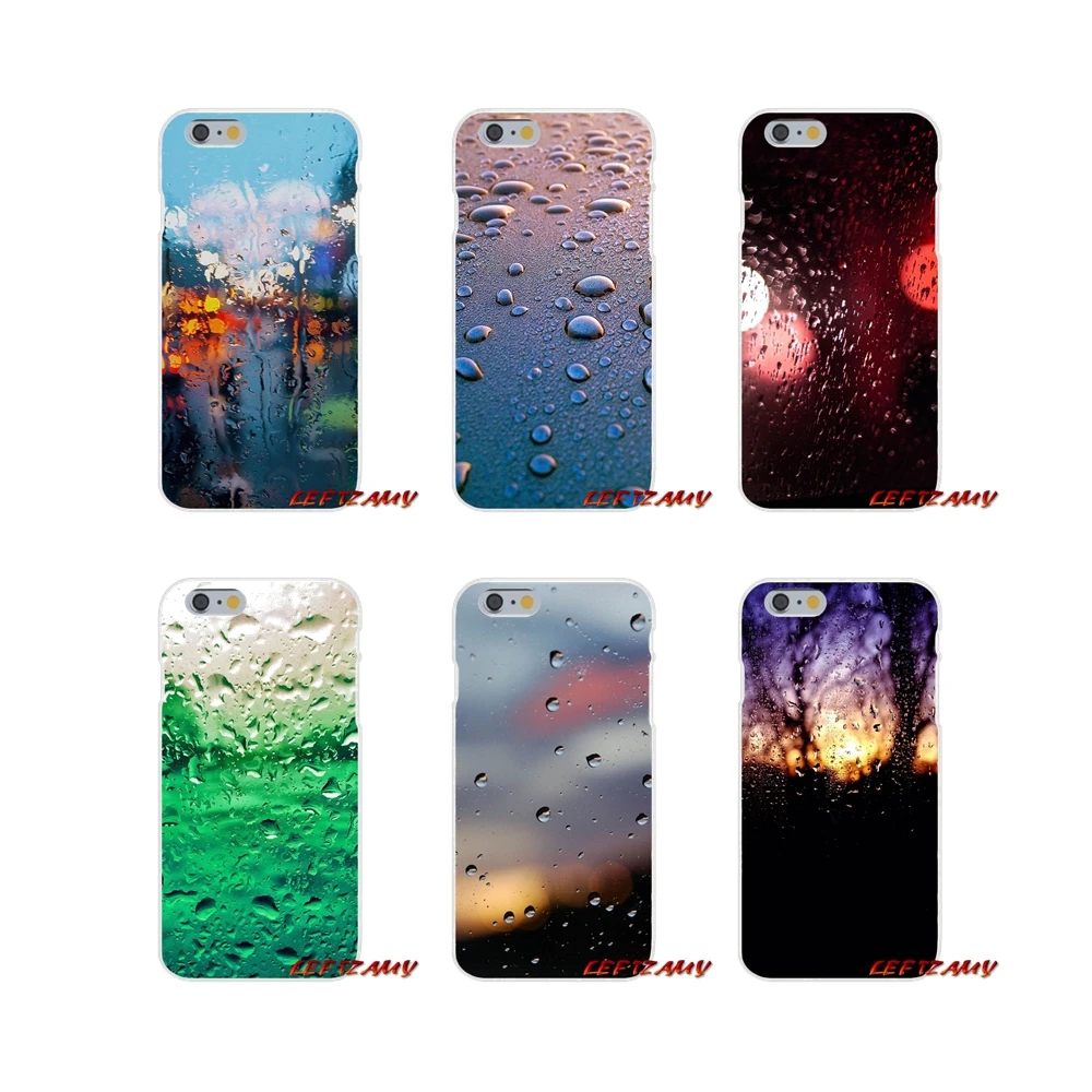 Для iPhone X XR XS MAX 4 4S 5 5S 5C SE 6 S 7 8 плюс капли воды дождь аксессуары телефон