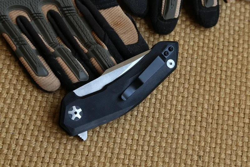 JUFULE oem 0095 9Cr18MoV лезвие G10 Ручка шарикоподшипник складной нож Кемпинг Охота Открытый выживания Карманные Ножи EDC инструмент