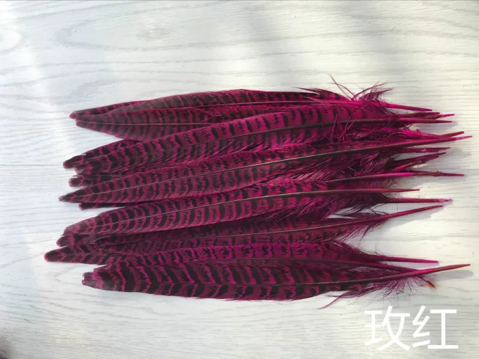 5 20pcs 9 color diy jewelry accessories feathers Mother mountain chicken tail feathers Stage performance props decoration AC071 - Цвет: 5