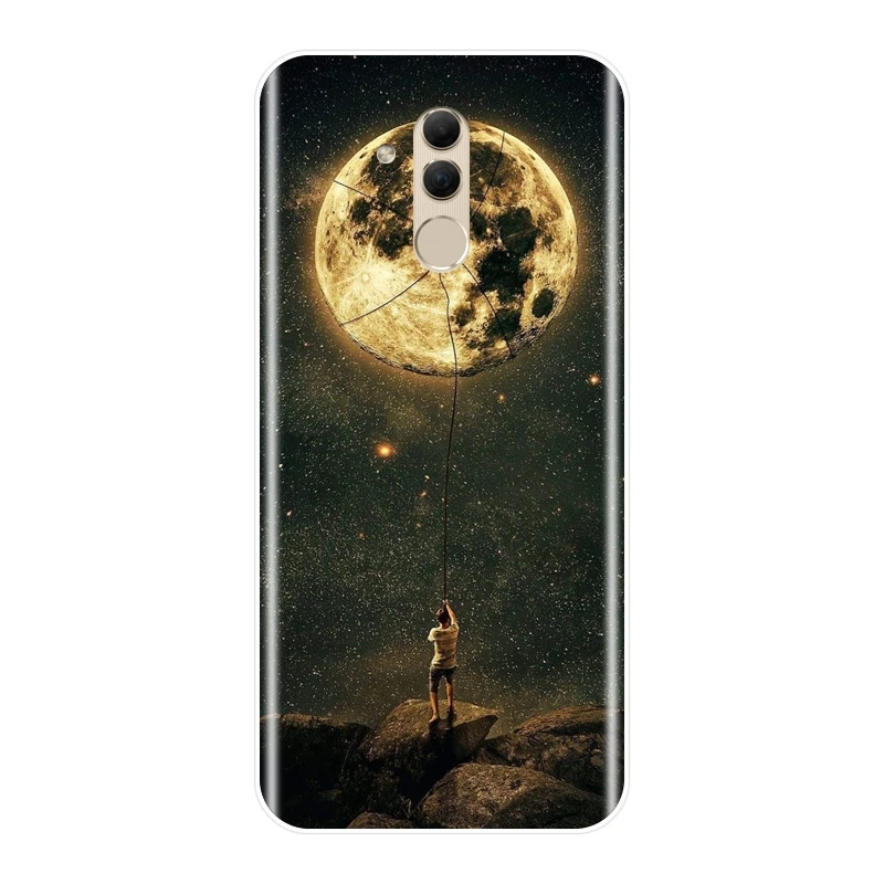 Мягкий чехол для телефона Huawei Mate 7 8 9 10 20 Lite Силиконовый Забавный с изображением