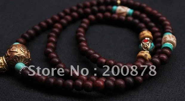 Браслет из красного сандалового дерева 8 мм|designer necklace|necklace designertibetan mala 108 |