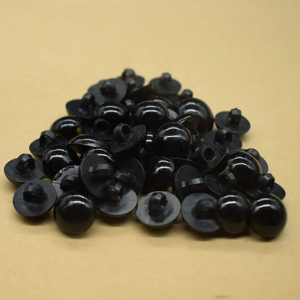 

100PCS Resin Eyes Black Plastic Safety Eyes for Bear Doll Puppet Plush Animal Doll Toy Eye Nose Animal Sewing Button Accessories