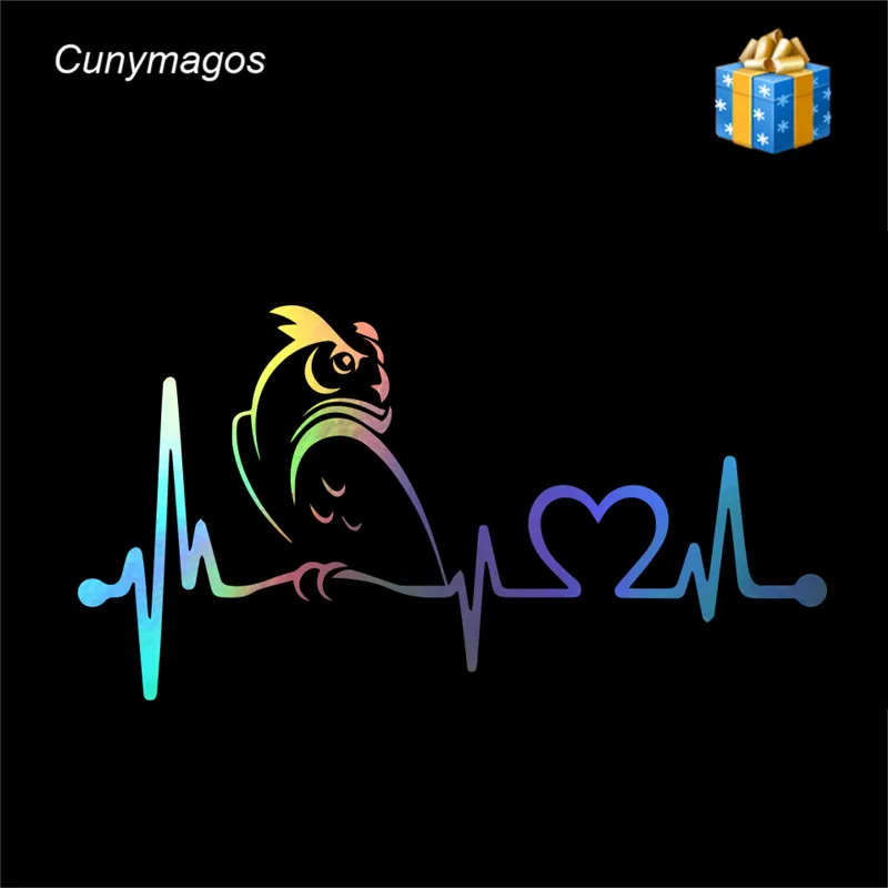 Сова Heartbeat Lifeline автомобиля стикер автомобиль Стайлинг мотоцикл наклейка