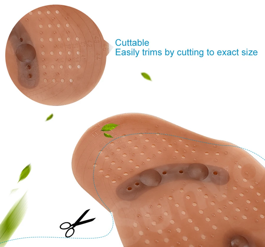Magnetic Insoles Slimming Therapy for Weight Loss Massage Foot Care Shoes Mat Pad Brown Insole Wholesale Dropshipping Soles