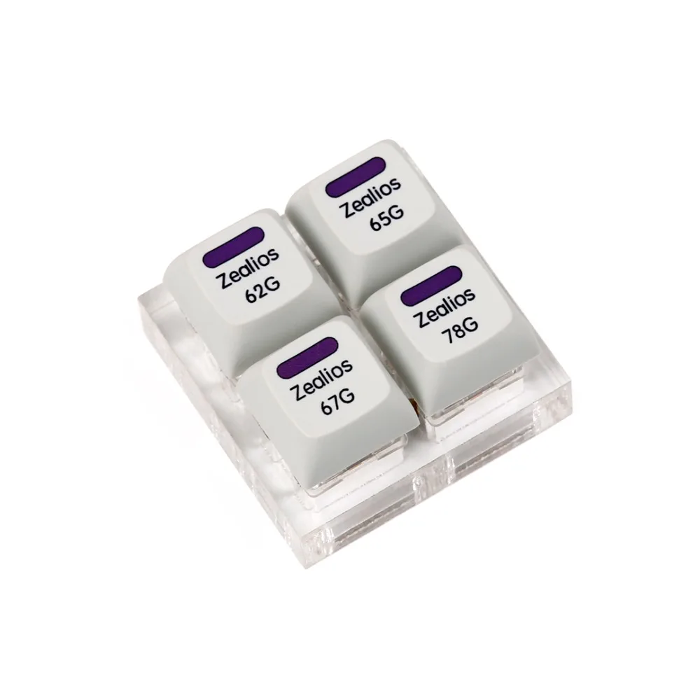 Zealios v2 переключатель фиолетовый Zealio переключатели (тактильные) тестер 62g 65g 67g 78g |