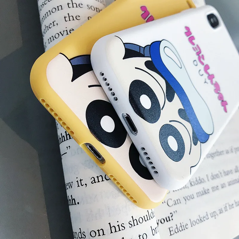 New case for iphone xs max 8plus Crayon Shin Chan cartoon imd iphoneXR 7p lovely Candy soft shell phone With lanyard |