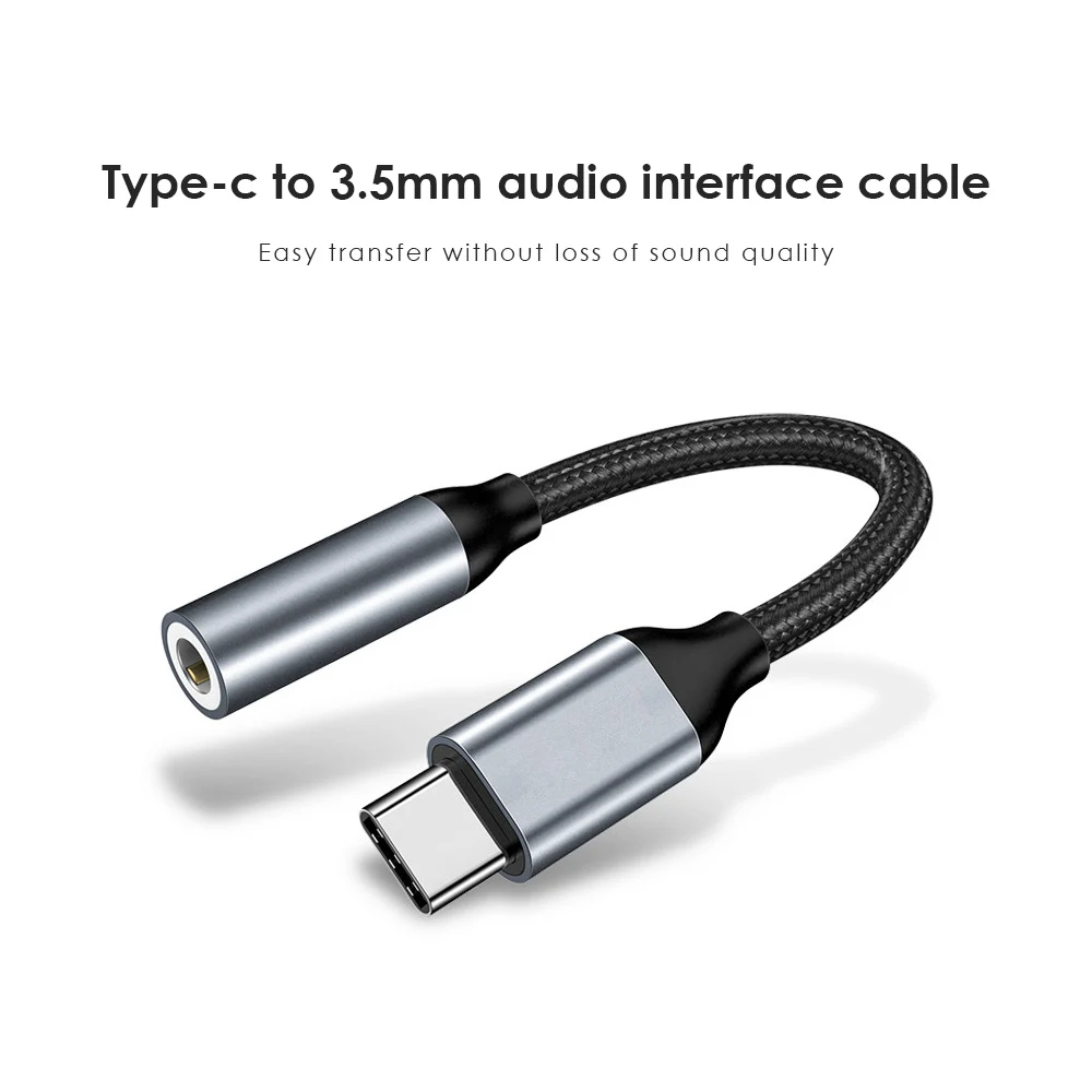 Type C 3,5 разъем для наушников USB C до 3,5 мм AUX Наушники Адаптер для huawei mate 20 P30 pro Xiaomi Mi 6 8 9 SE аудио кабель