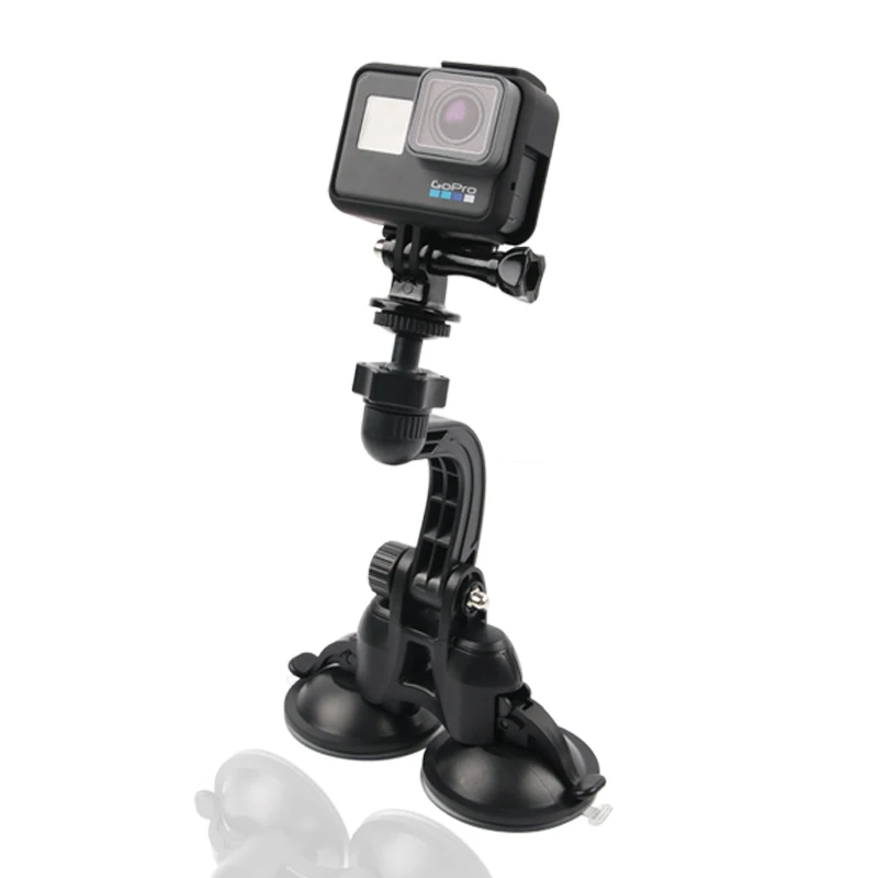 2018 автомобильный держатель с двойной присоской для GoPro Hero7 6 5 4 SJ4000 SJ5000 мини