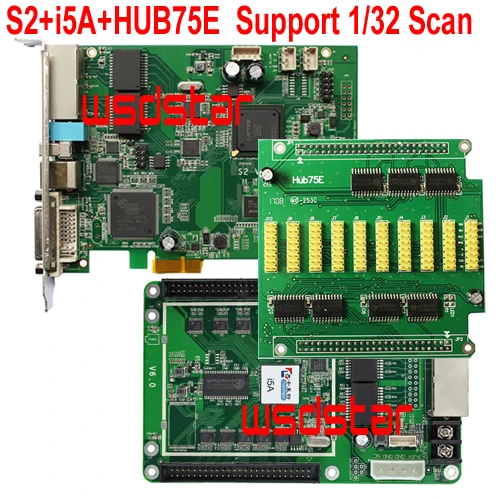 S2 + i5A HUB75E 10 * Поддержка 1/32 сканирования Светодиодный отправка карты светодиодный