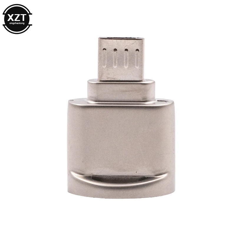 Micro USB 2 0 OTG Устройство для чтения карт памяти телефона Алюминиевый адаптер