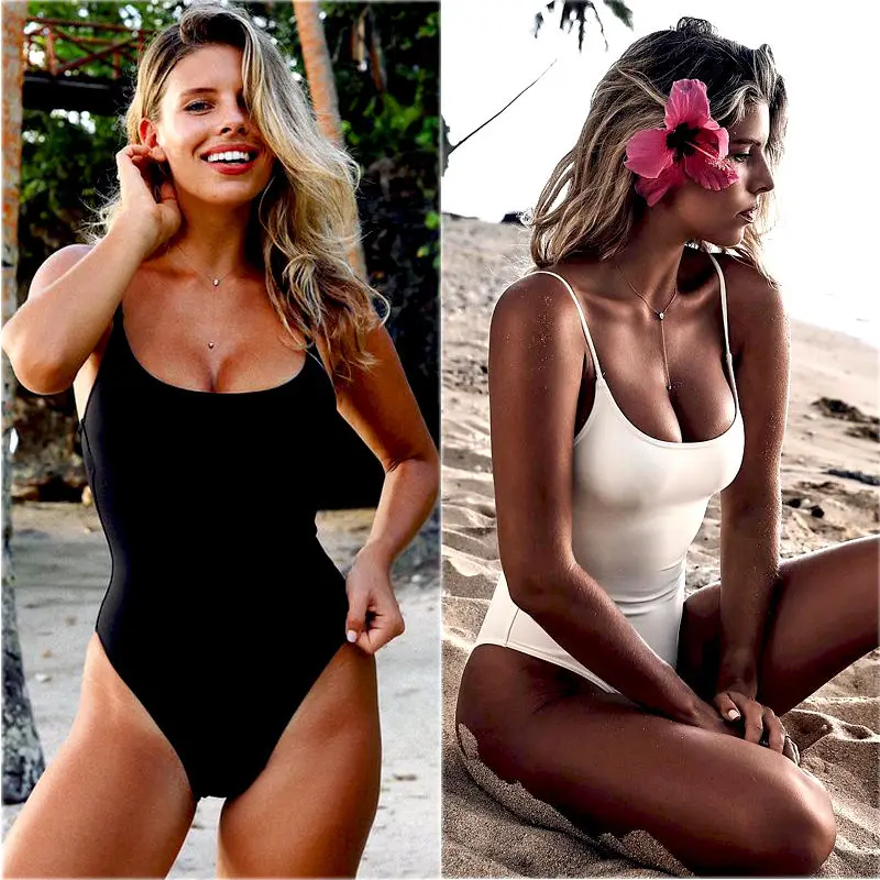 Новейший Цельный купальник 2017 летний женский бандажный бикини пуш ап Монокини