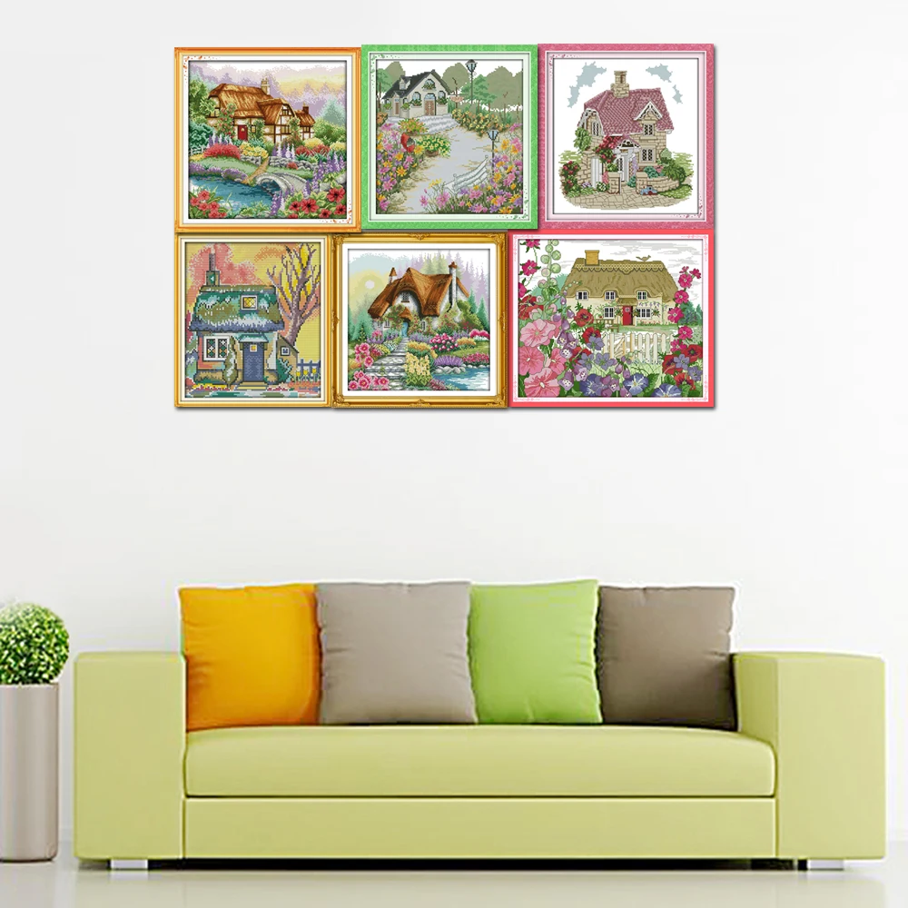 Набор для вышивки крестиком Joy Sunday F205F351F397F729F730(4)F740 14CT 11CT|joy sunday|cross stitch kitscounted cross kits |