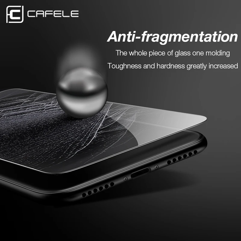 CAFELE 3 шт Защита экрана для iPhone X XS закаленное стекло 2.5D HD Прозрачная защитная