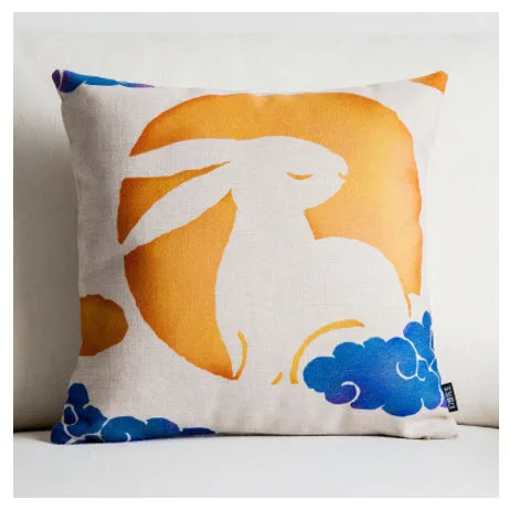 Декоративный чехол для подушки в японском стиле укиё Э|decorative throw|message pillowgift pillow |