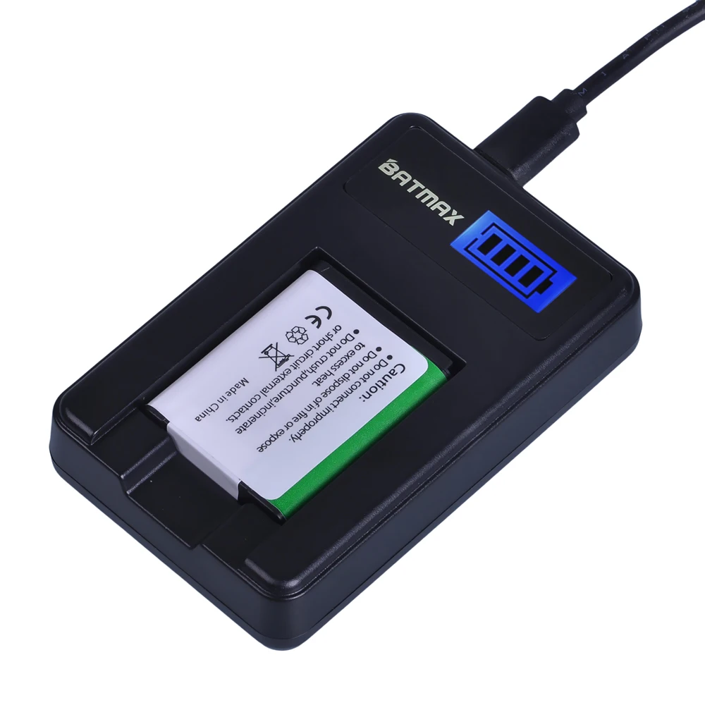 4 шт. аккумулятор на 1200 мАч и зарядное устройство USB с ЖК-дисплеем для Nikon S100 S2500 S2600