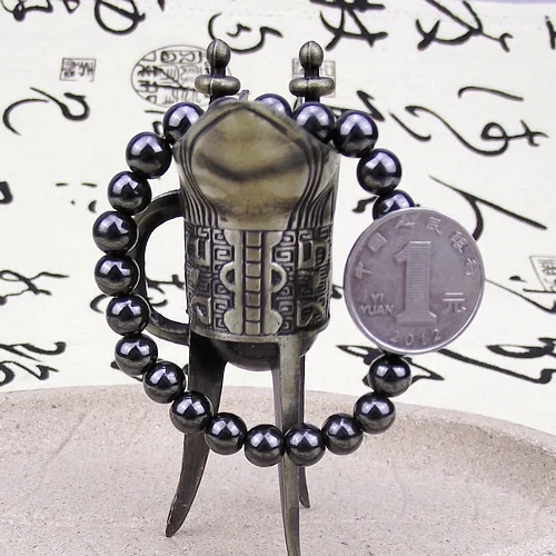 Магнитный браслет из гематита с натуральными камнями терапевтический