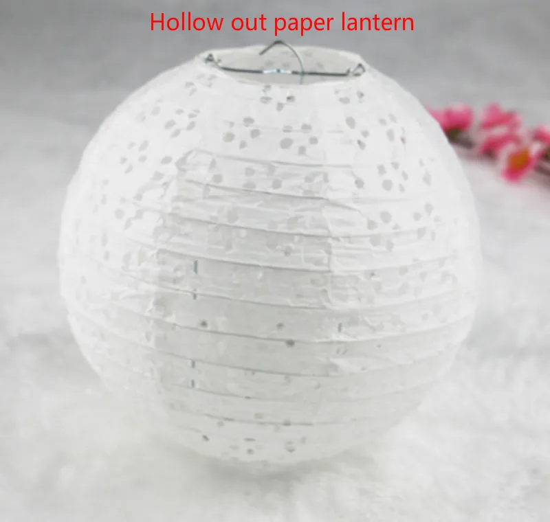 Hollow paperlantern 4 стильные белые Китайские бумажные фонарики для свадьбы и свадьбы, украшения своими руками, лампионы для детского дня рождения, вечеринки, фестиваля, водонепроницаемые шарики - Цвет: Hollow paperlantern