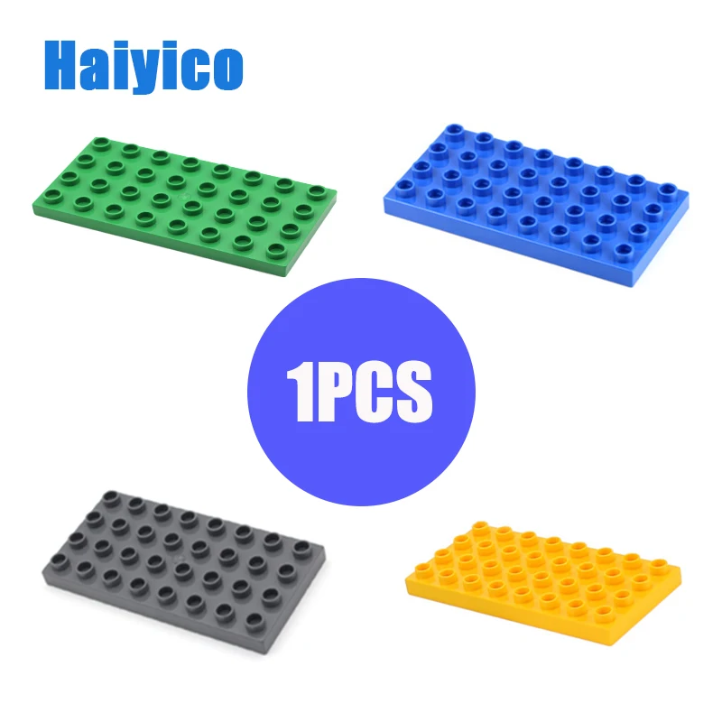 Haiyico Duplo 32 отверстия опорная пластина Монтажные Части 4x8 точки опорная пластина модель строительные аксессуары блоки DIY игрушки для детей