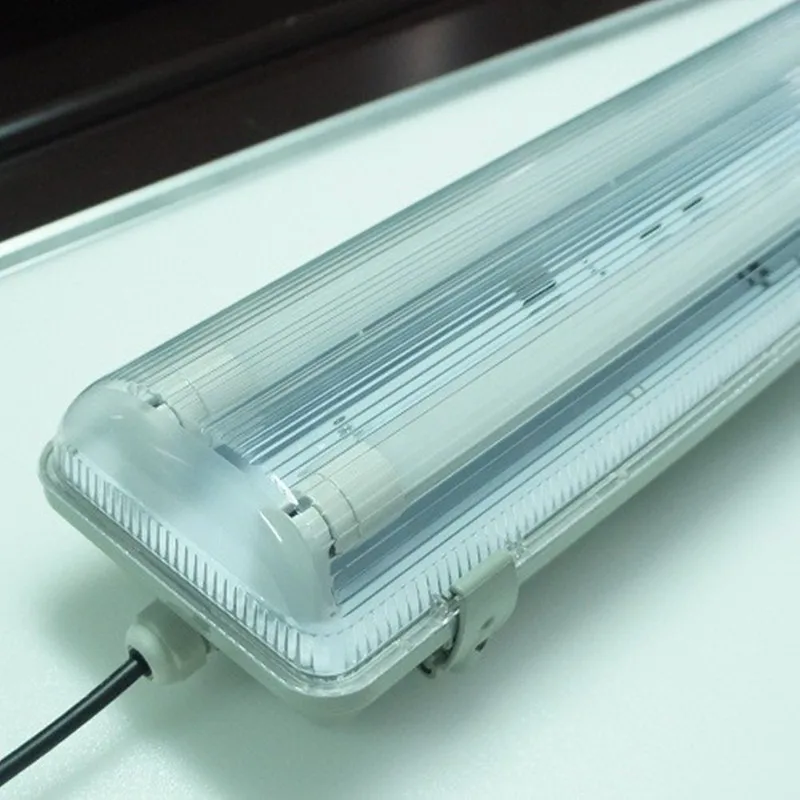2pcs 2Feet(0.6M) 10 Watt Waterproof Double LED T8 Tube With Tri-proof Fixture AC100-245V Light Pure White | Лампы и освещение