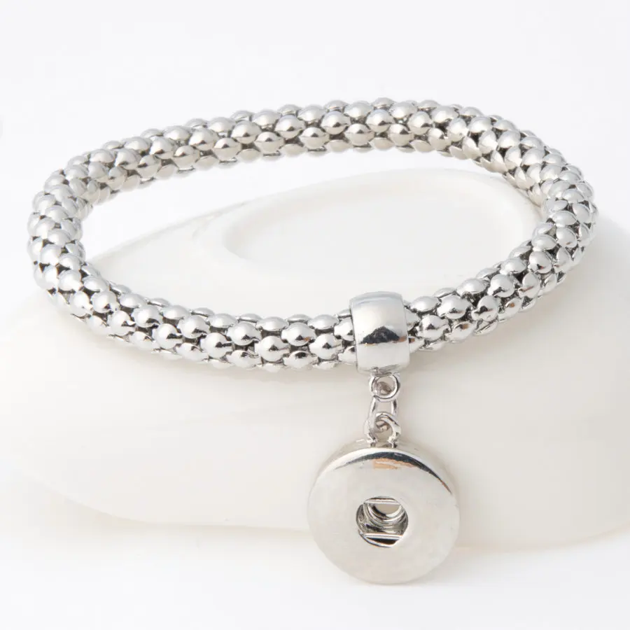 Новейшие Модные DIY ювелирных Для женщин One Direction выберите Silver Цвет металла Упругие кнопки Новая кнопка браслет