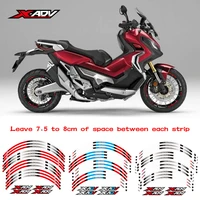 hot sell motorcycle front and rear wheels edge outer rim sticker reflective stripe wheel decals for honda xadv 2017 2018