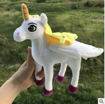 like pic 25cm BOLAFYNIA Детская плюшевая мягкая игрушка Миа и я Единорог лошадка с куклой детские игрушки на Рождество подарок на день рождения - Цвет: like pic 25cm
