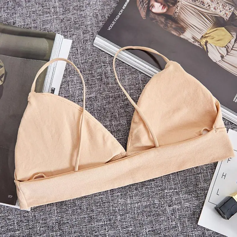 Лидер продаж женский тонкий и легкий спортивный бюстгальтер однотонное нижнее